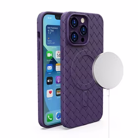Magnetinis pintas dėklas iPhone 13 Pro - violetinis