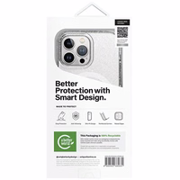 Uniq LifePro Xtreme Magnetinis įkrovimo dėklas iPhone 15 Pro Max telefonui - skaidrus sidabrinis