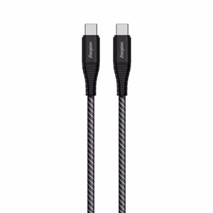 Energizer Ultimate C541CKBK USB-C–USB-C įkrovimo ir duomenų laidas, 2 m, 100 W, juodas
