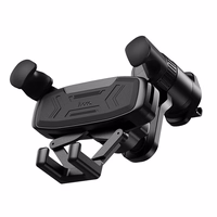 HOCO gravitacinis automobilio laikiklis oro angai H66 juodas