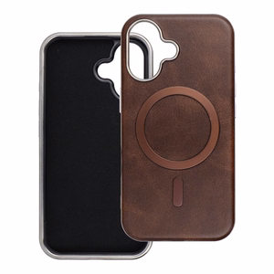 GENTLEMAN MAG COVER Dėklas telefonui suderinamas su MagSafe IPHONE 16 PRO rudas