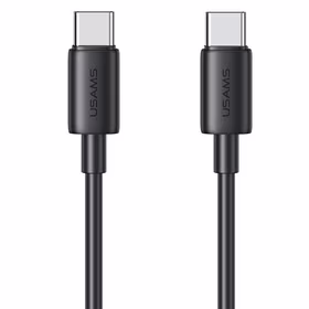 USAMS Laidas USB-C na USB-C 60W 1m Fast Charging YD Series juodas SJ711USB01(US-SJ711)