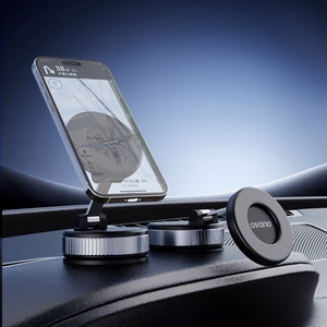 Dudao F24PRO MagSafe suderinamas Car Laikiklis with Suction Cup for Windshield or Dashboard - juodas