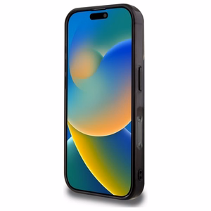Mercedes MB dvigubo sluoksnio dviejų spalvų Magnetinis dėklas iPhone 16 Pro Max telefonui - mėlynas