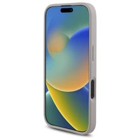 Guess 4G didelio logotipo dėklas telefonui iPhone 16 - rožinis