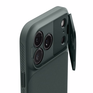 Spigen Optik Armor Magnetinis dėklas telefonui iPhone 17 Pro Max - žalias