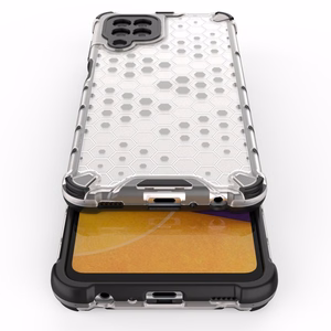 Honeycomb dėklas apsauginis su TPU buferiu Samsung Galaxy A22 4G skaidrus