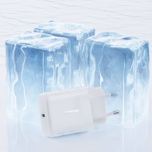 Įkroviklis Joyroom (JR-TCF24) + "USB-C (Type-C) to USB-C (Type-C)" (1xUSB-C 30W) baltas