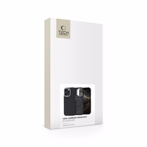 Tech-Protect Ion Carbon Magnetinis dėklas telefonui iPhone 16 Pro - juodas/pilkas