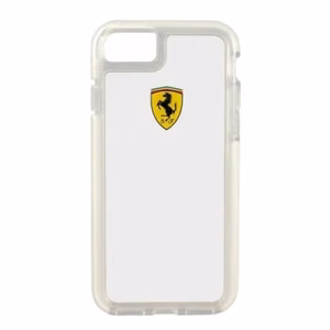 Ferrari kietasis dėklas FEGLHCP7TR iPhone 7/8 SE 2020 / SE 2022 skaidrus atsparus smūgiams