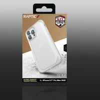 Raptic X-Doria Slim dėklas telefonui iPhone 14 Pro Max nugarėlė skaidri