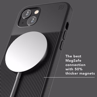 ATOM STUDIOS dėklas SPLIT WOOD FIBRE MAGSAFE IPHONE 13 juodas