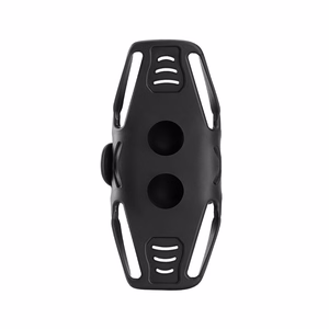 Rockbros LF24166 silikoninis dviračio telefono laikiklis, 4–7" – spalva: juoda