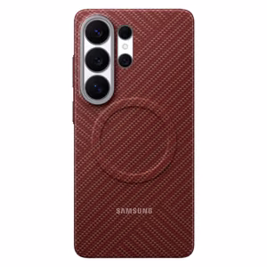 Samsung Carbon Magnet Case for Samsung Galaxy S26 Ultra MagSafe Compatible Red