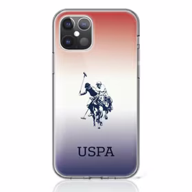 US Polo Assn. Gradient Pattern Collection iPhone 12 mini dėklas telefonui - raudonas ir mėlynas
