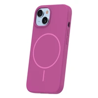 Silikoninis Thin Mag dėklas for iPhone 13 6,1" fuschia
