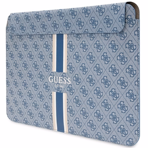 Guess 4G raštuotas dryžuotas 14" nešiojamojo kompiuterio dėklas - mėlynas