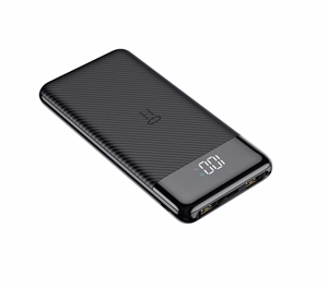 VEGER išorinė baterija 10000 mAh L11 (W1087) juoda