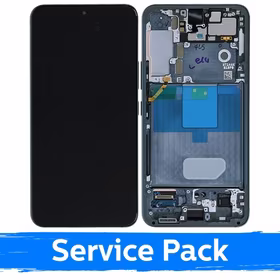 Ekranas skirtas Samsung S901 S22 su rėmeliu / Green / (Service Pack)