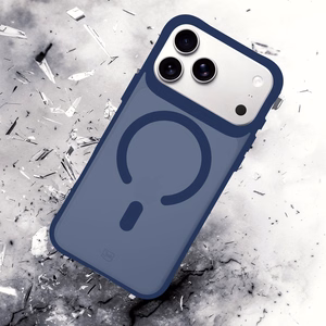 "3mk Smoke MagCase" dėklas "iPhone 17 Pro" - mėlynas permatomas