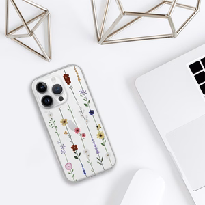 Tel Protect Gėlių dizaino dėklas iPhone 15 Pro dizainas 4 (m)