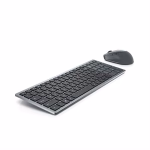 Dell Keyboard and Mouse KM7120W Keyboard and Mouse Set Wireless Batteries included Bluetooth Wireless connection Russian Titan Gray
