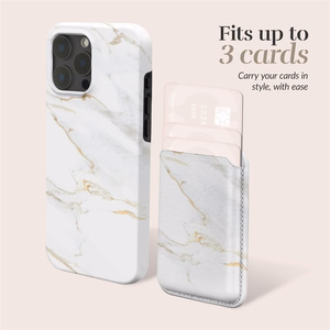 MIO White Marble Magsafe Dėklas su kortelių laikiklyje