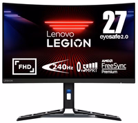 Lenovo Legion R27fc-30 LED display 68,6 cm (27") 1920 x 1080 pikseliai „Full HD“ Juoda