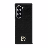 DKNY Dėklas telefonui Samsung Galaxy Z Fold6 su kartotiniu dizainu Stack Logo - juodas