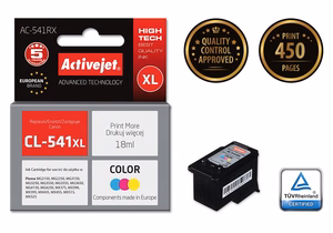 Activejet AC-541RX – trijų spalvų rašalo kasetė, pakeičia Canon CL-541XL, 18 ml, Premium