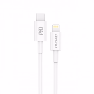 USB Laidas Dudao L6X baltas Type-C / Lightning 100cm (iki 20W)
