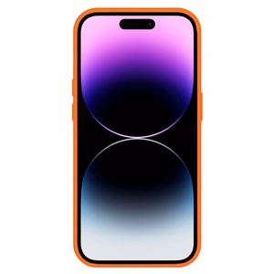 TEL PROTECT Magnetinis silikoninis dėklas telefonui Iphone 15 Plus oranžinis