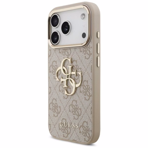 GUESS GUE005597 (4G PU Big Logo) dėklas, skirtas iPhone 18 Pro Max / 17 Pro Max, spalva – rožinė