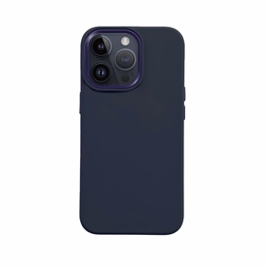 Crong Color Cover LUX Magnetic dėklas, skirtas iPhone 15 Pro, suderinamas su MagSafe, tamsiai mėlynas