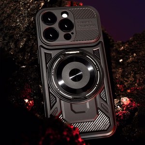 Defender Armor Mag dėklas telefonui iPhone 15 Pro Max 6,7" juodas