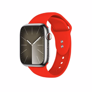 Crong Liquid dirželis, skirtas Apple Watch 44 / 45 / 46 / 49 mm, raudonas