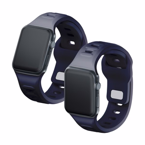38/40/41/42 mm Gray (small) - 3mk Silicone Watch Strap for Apple