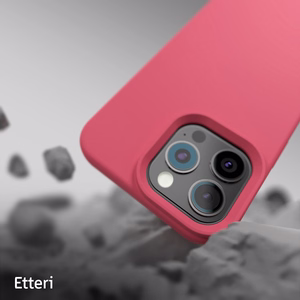"Etteri" silikoninis dėklas "iPhone 16 Pro Max" 6,9" avietinis