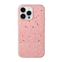 Uniq Coehl Terrazzo dėklas telefonui iPhone 14 Pro Max - rožinė