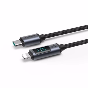 USB Кабель Joyroom "S-CL020A16" чёрный "Type-C / Lightning" 120см (до 20W)