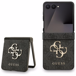 Guess Big 4G Logo Classic Logo dėklas telefonui Samsung Galaxy Z Flip 7 - juodas