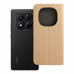 SENSITIVE knygos tipo dėklas telefonui XIAOMI Redmi Note 14 PRO 4G auksinis