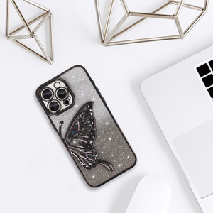 Tel Protect Butterfly vandens dėklas telefonui Iphone 13 Pro Max juodas