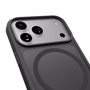 Puro Gradient TPU dėklas suderinamas su MagSafe iPhone 17 Pro - pilkas