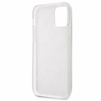 Guess GUHCP12S3D4GTR iPhone 12 mini 5.4" skaidrus kietas dėklas 4G 3D rašto kolekcija
