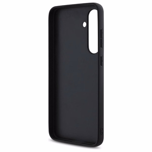 Guess GUHCS24FEG4GFGR S24 FE S721 pilkas/pilkas kietas dėklas 4G Metalinis Auksinis Logotipas