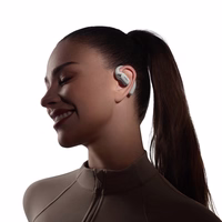 SHOKZ OpenFit 2+ Ausinės Bevielis Ausinės su kabliukais, Įkišamos į ausį Skambučiai / muzika Bluetooth Pilka