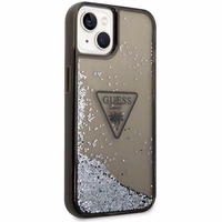 Guess GUHCP14MLFCTPK iPhone 14 Plus 6.7 "juodas/juodas kietas dėklas Liquid Glitter Palm Collection
