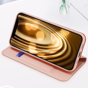 DUX DUCIS Skin Pro knygos stiliaus dėklas telefonui iPhone 13 mini (m) - auksinis (m)