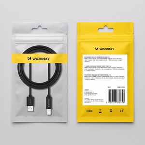 Wozinsky WKDDY3S USB-B - USB-A 480Mb/s kabelis 2m - juodas